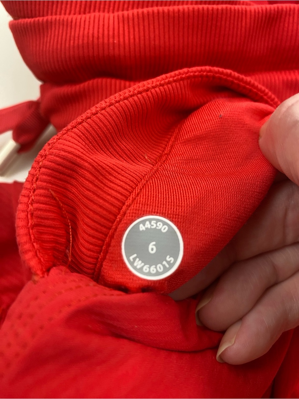 Lululemon Dance Studio Crop Pants Size 6 Red Ruched Athleisure - Picture 5 of 5